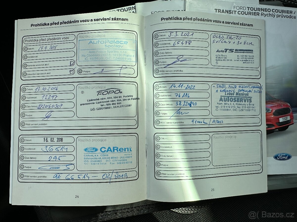 Ford Transit Courier 1.0i 74kw, ČR, po 1.maj, nová STK - 16