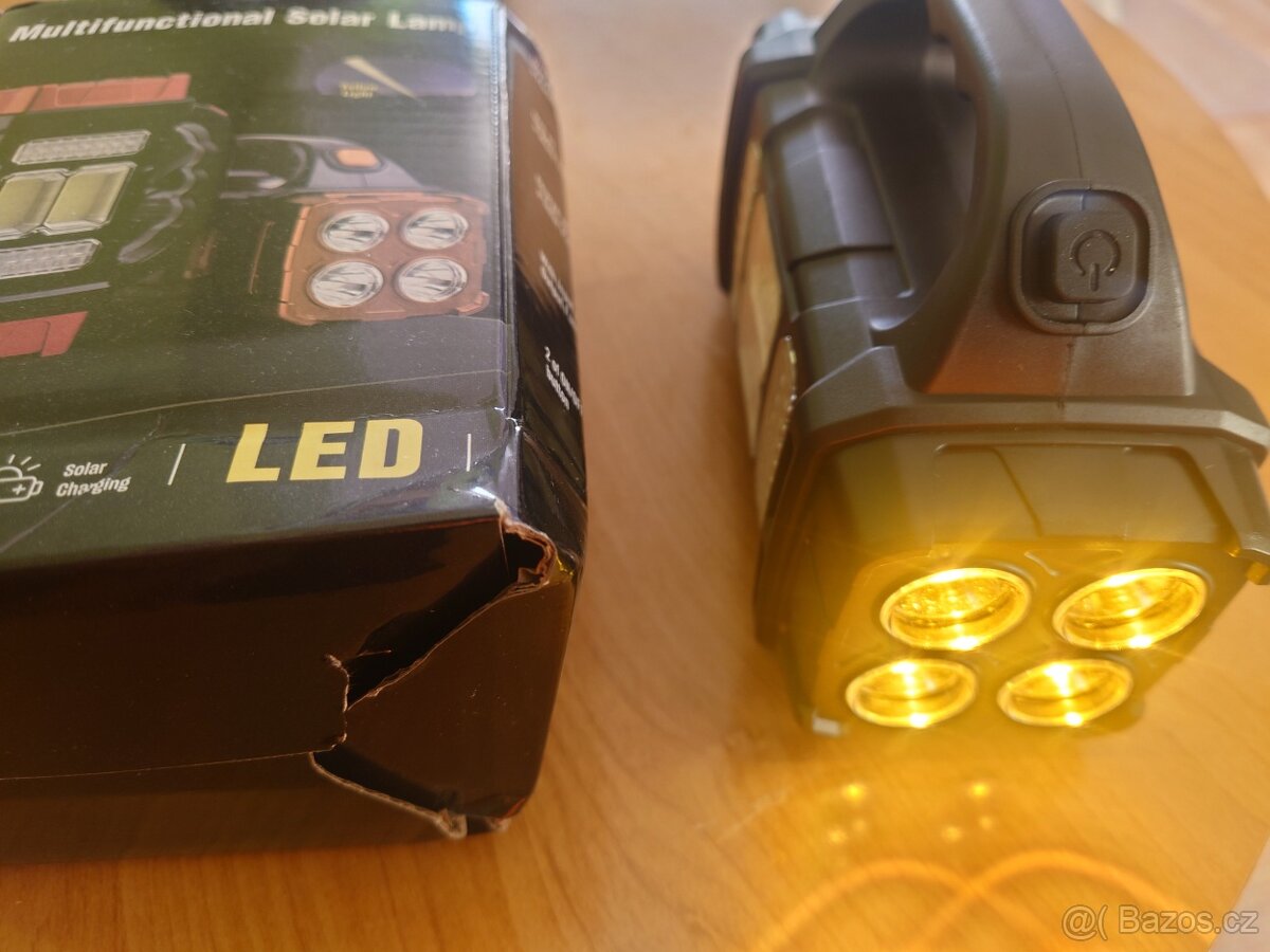 Multifunkční solární LED svítilna nová. - 16