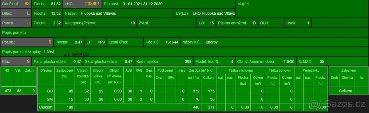 Prodej lesních pozemků k.ú. Zborov - 16