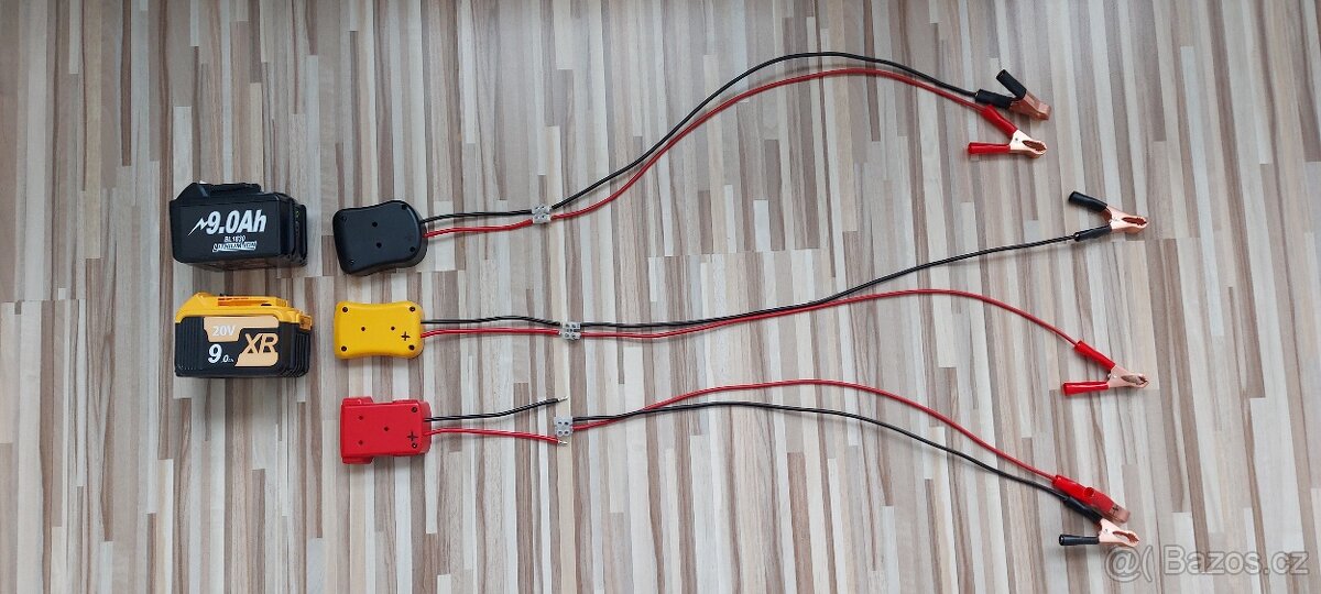 Startovací kabely,pro Aku Makita/DeWALT/Milwauk/BOSCH - 16