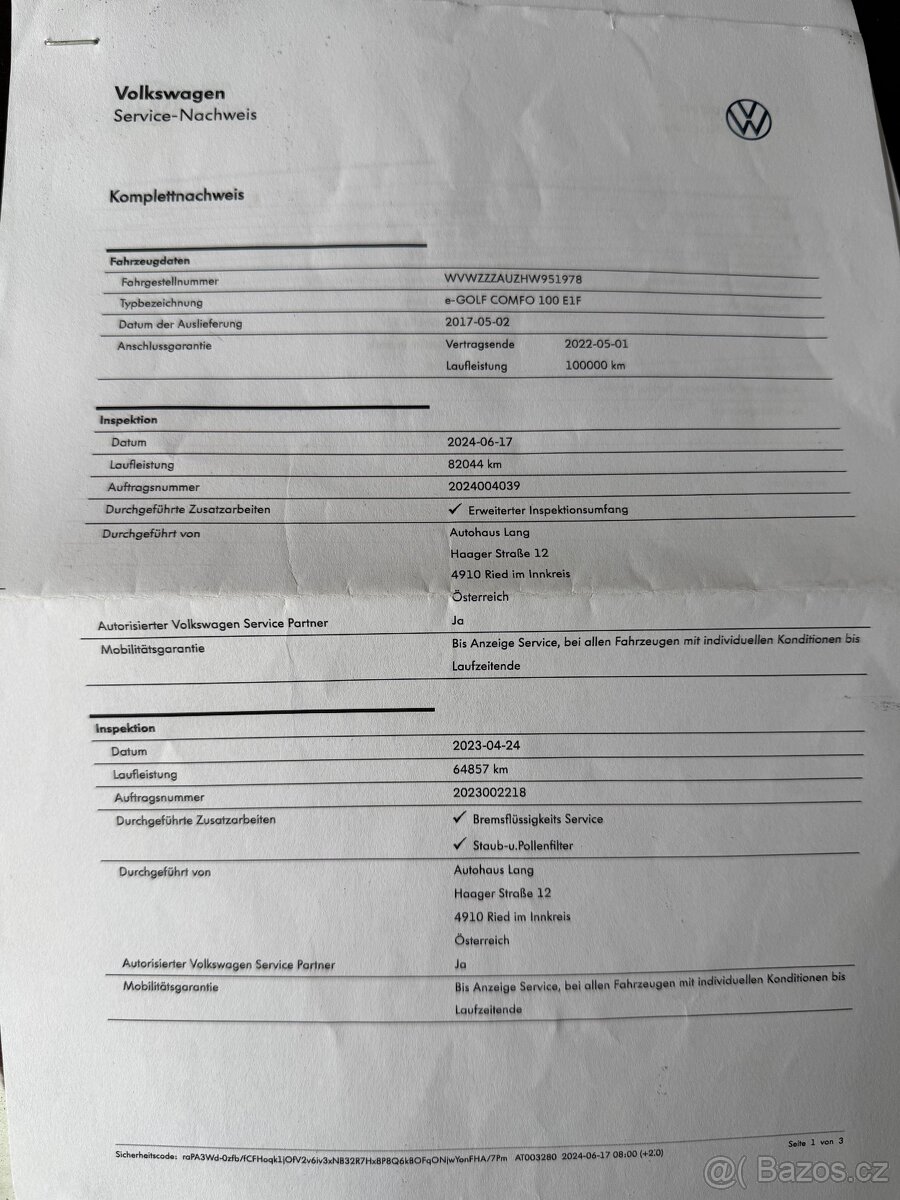 Volswagen e-Golf 100kW FCL/TČ/VIRTUAL/KESSY/DPH - 16