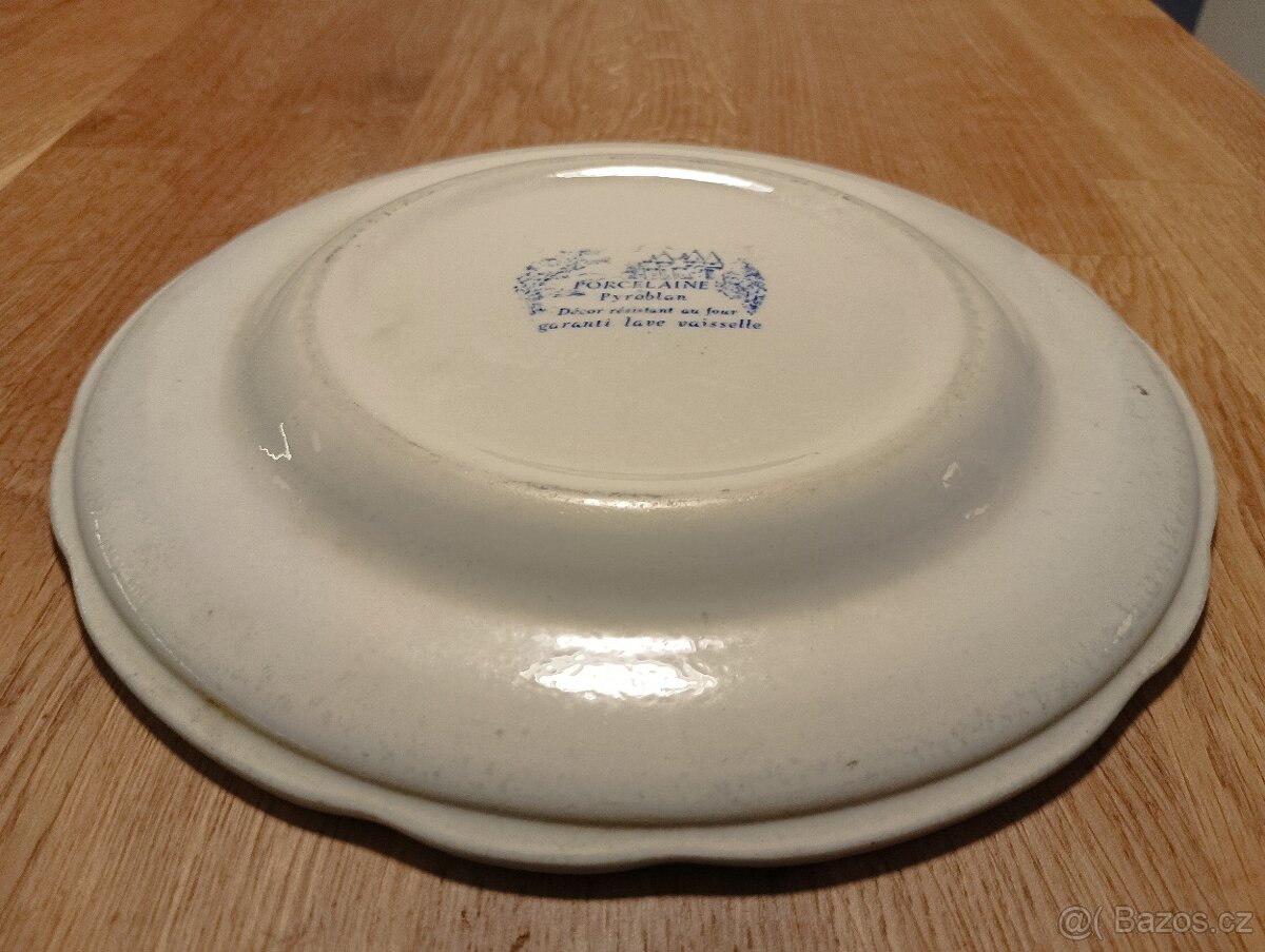 STARÝ PYROBLAN PORCELÁNOVÝ TALÍŘ BRITISH PETROLEUM FRANCE - 16