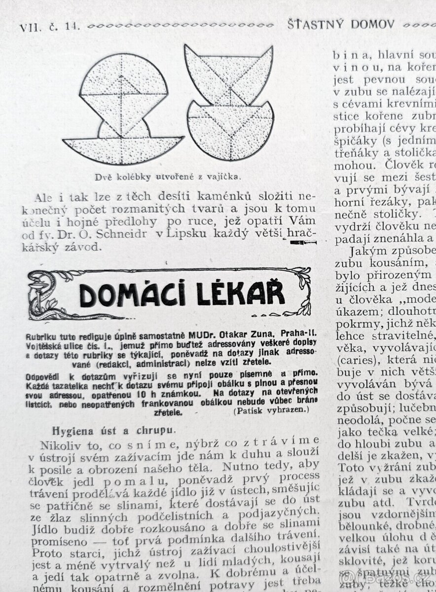 Časopisy ŠŤASTNÝ DOMOV, Rakousko-Uhersko 1911, svázaný - 16