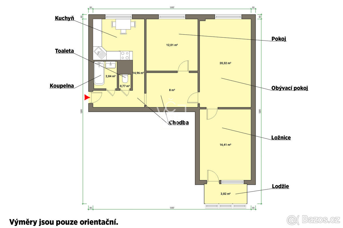 Prodej bytu 3+1, OV 85 m² - 16