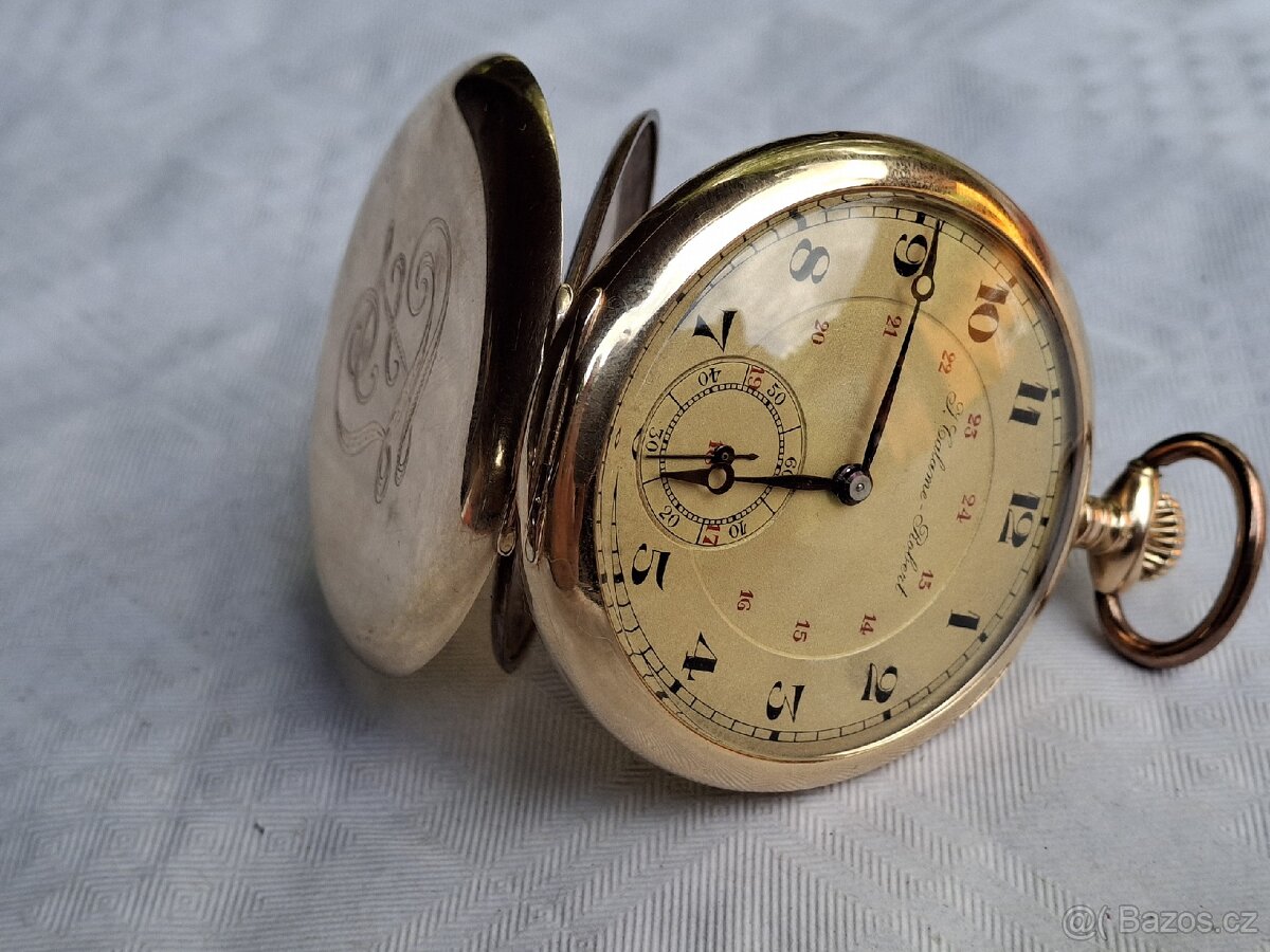 Zlaté kapesní hodinky J.Calame Robert - 16