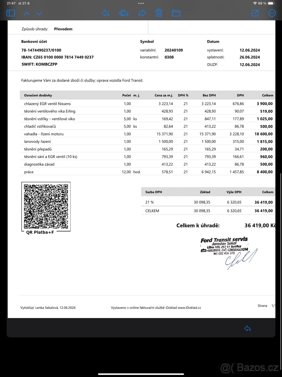 Prodám Ford Transit 3,2 147 - 16