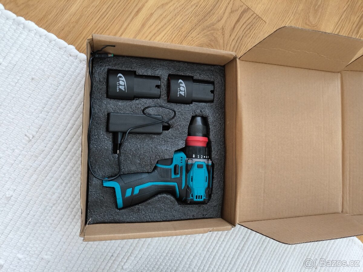 akumulátorový šroubovák, vŕtačka,18V, nový, nepoužitý - 16