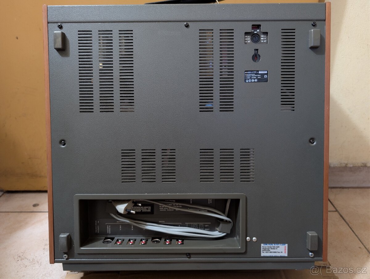 REVOX A700 - 2 TRACK 9,5, 19, 38 cm/s NAB - po renovaci - 16