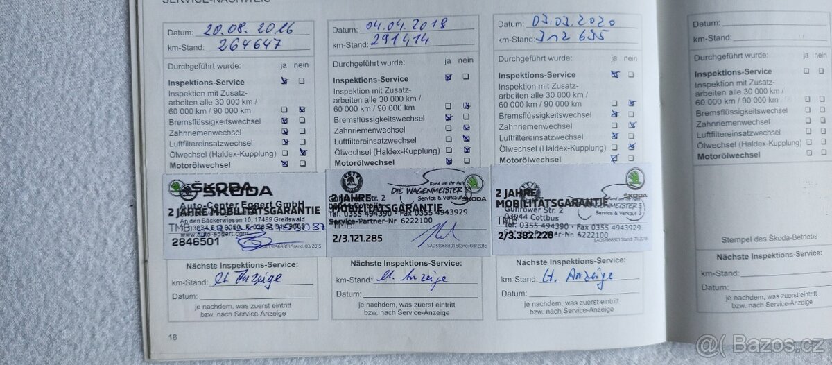 Škoda Octavia 1.9 TDI 96 kw uplná servisní historie - 16