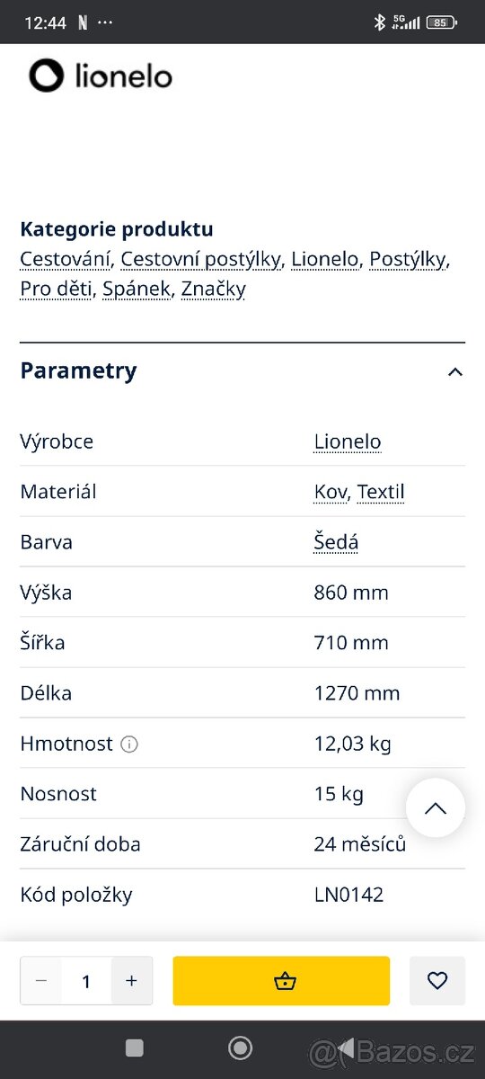 Cestovní postýlka - 16
