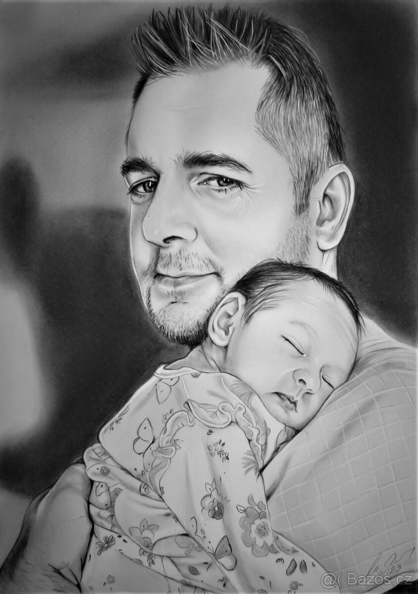 KRESBA PORTRÉTŮ PODLE FOTOGRAFIE - 16