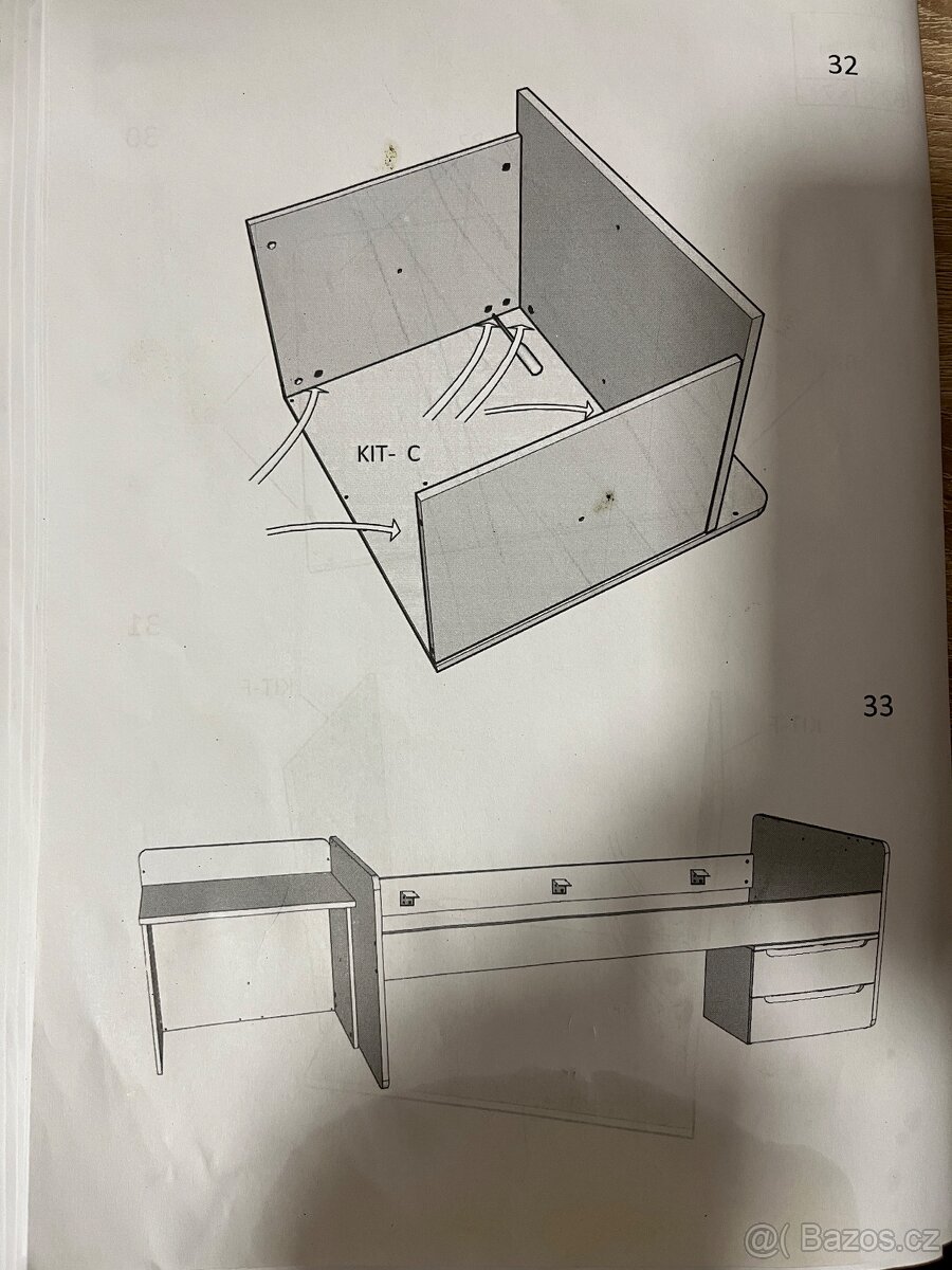 Dětská postýlka s přebalovacím pultem - 16