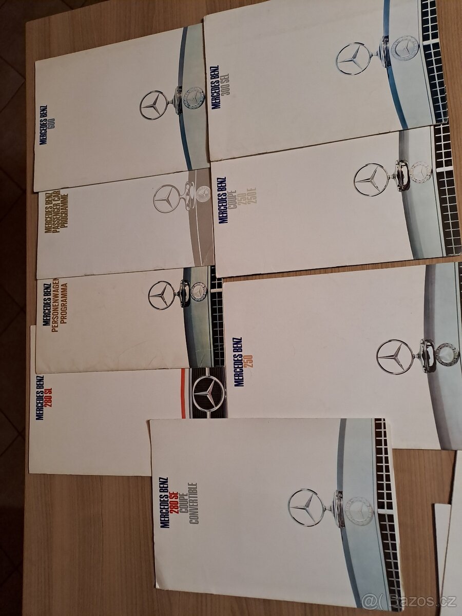 Prodám dobové prospekty Mercedes - 16