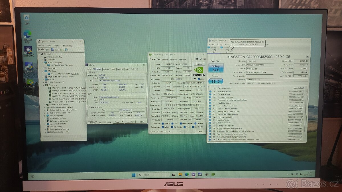 Herní PC - i5 9400F, GTX 1070 8GB, 16GB DDR4, SSD NVMe - 16