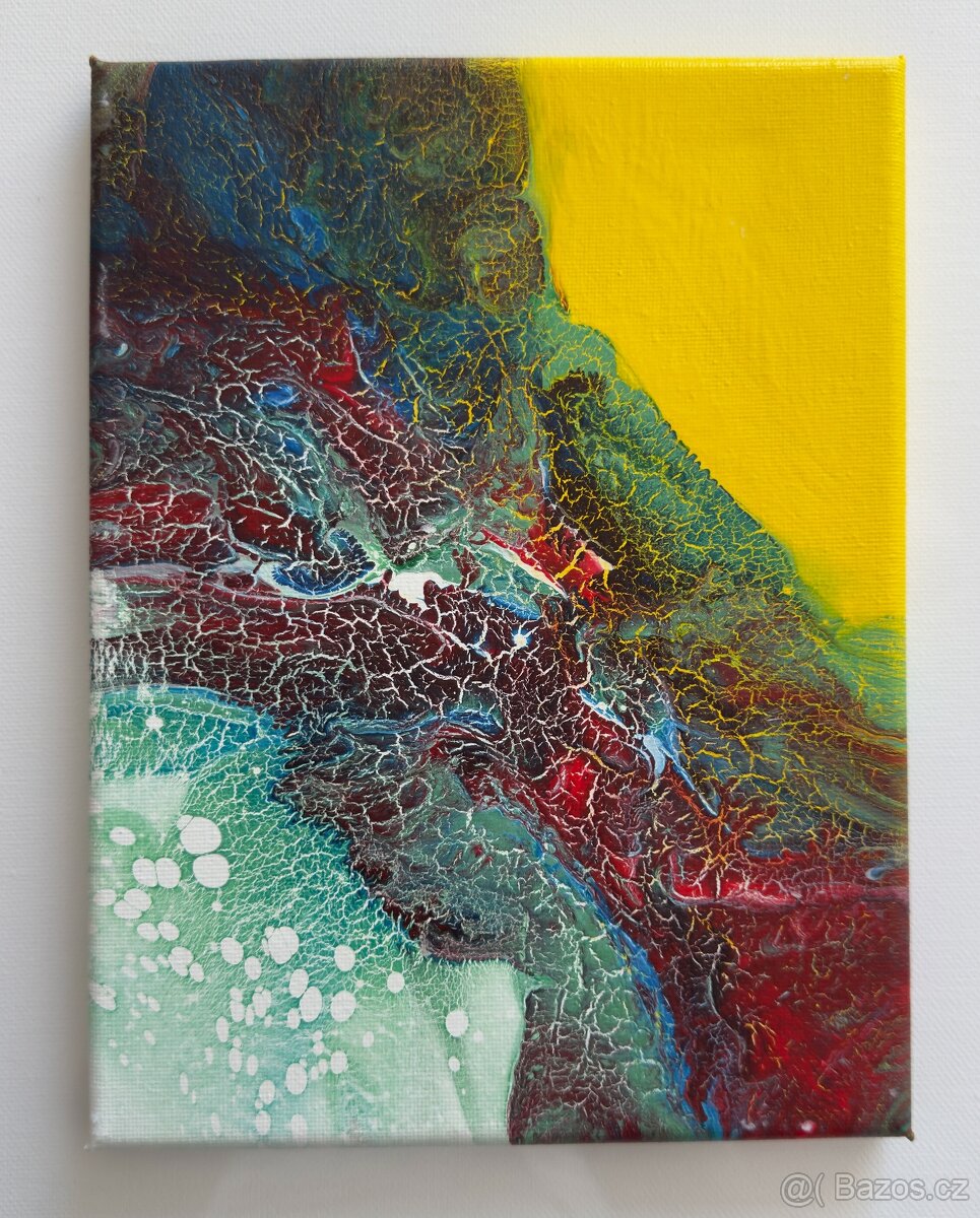 Akrylové obrazy - tekuté emoce - 16