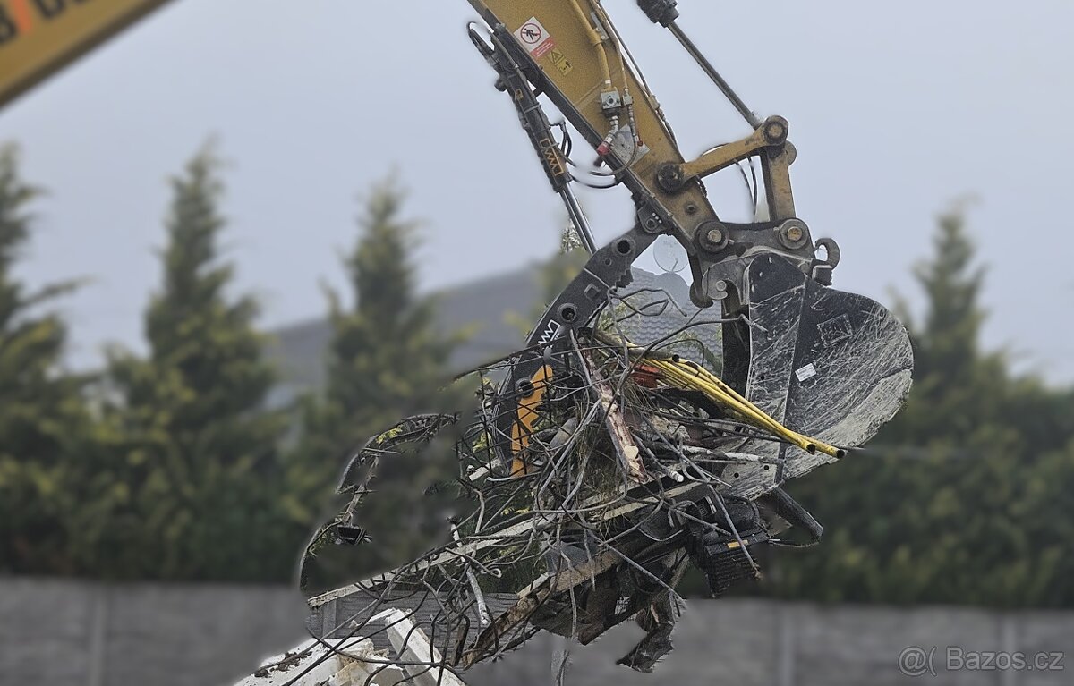 Hydraulický pridržovací prst na bagr, rýpadlo CAT a jiné - 16