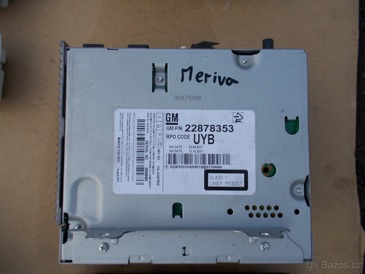 Díly Meriva B 1.4 88kw - č.1 - 16