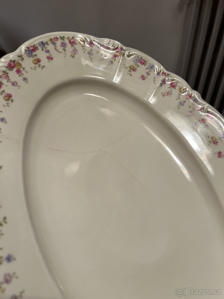 Krásná starožitná jídelní sada porcelánová sada - 16