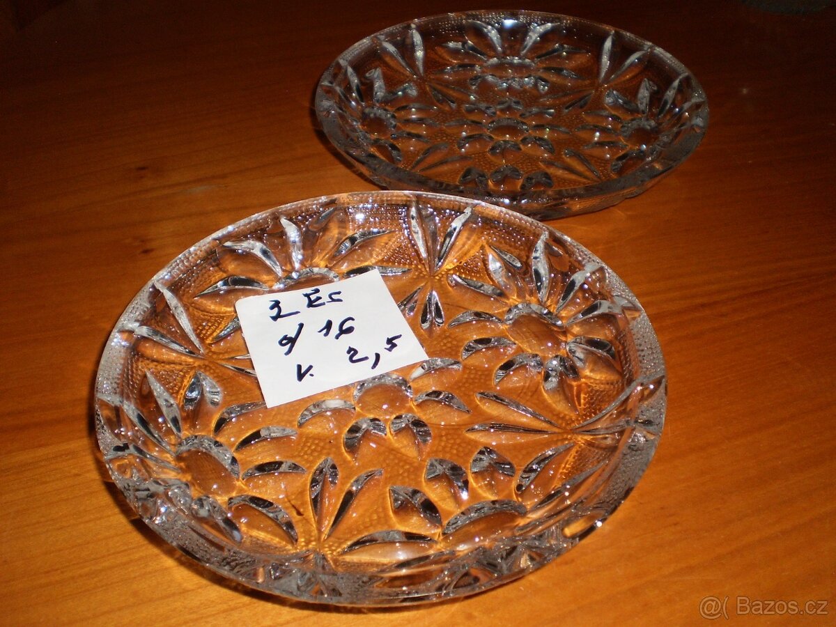 sklo - broušené - více kusů - dědictví ++nové++ - 16