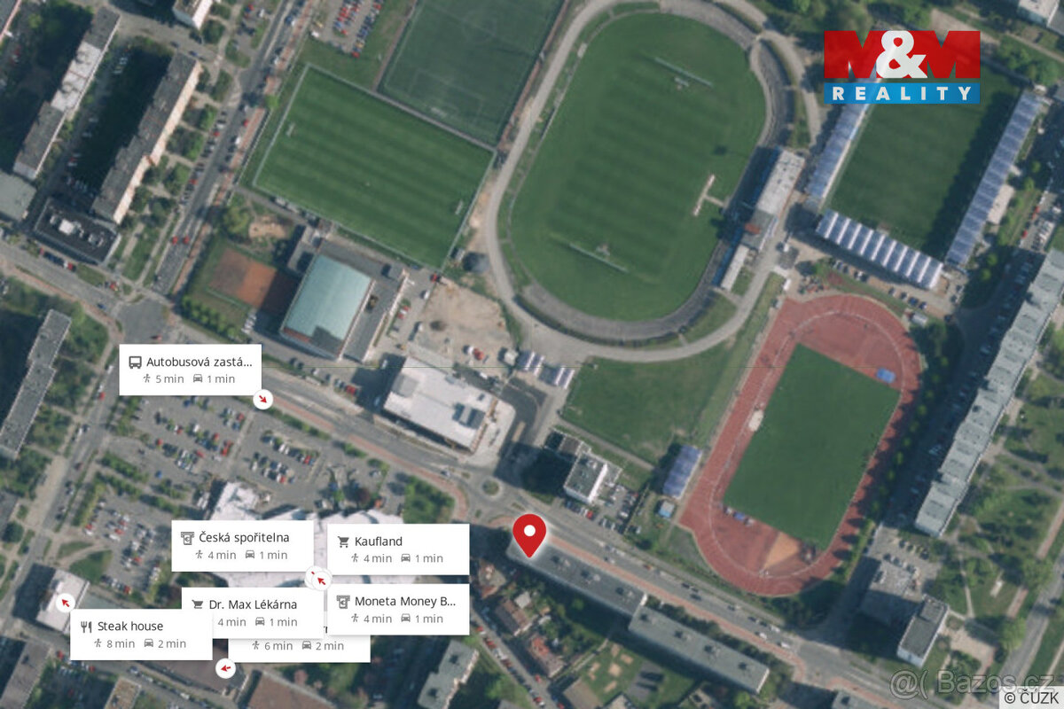 Pronájem bytu 2+1, 54 m², Mladá Boleslav, ul. U stadionu - 16