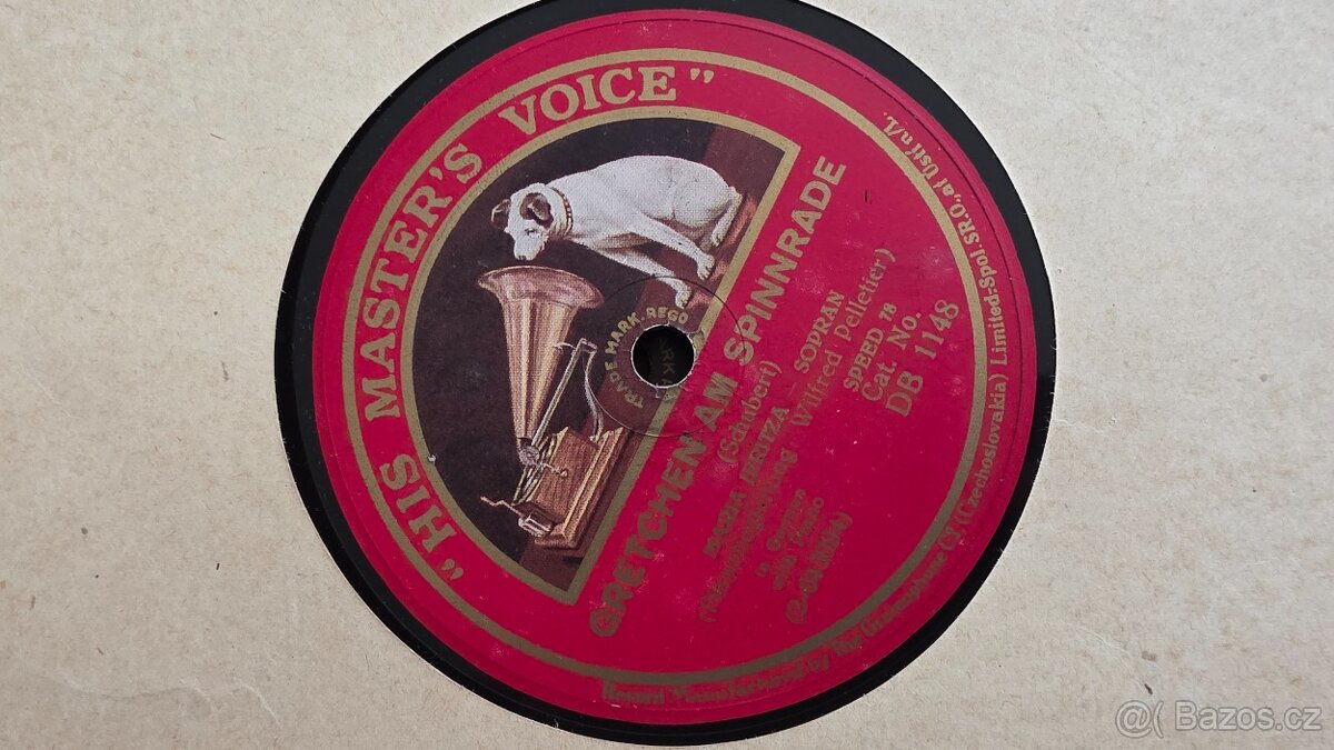 Staré šelakové desky platne LP 78 His Masters Voice - 16