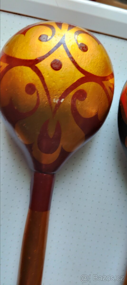 Dřevěné ručně malované lžíce SSSR - 16