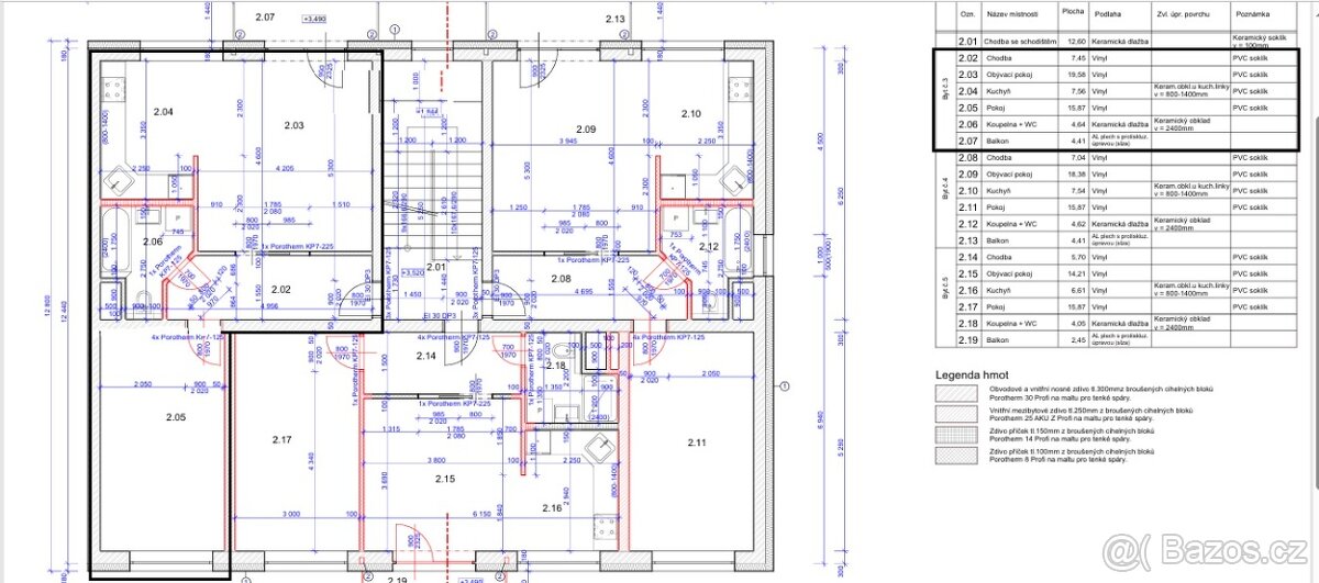 Pronájem bytu 2+kk s balkonem v novostavbě b.domu v Hodoníně - 16