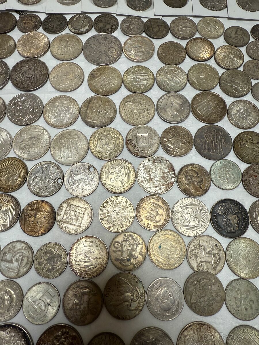 Velká sbírka stříbrných mincí - 16