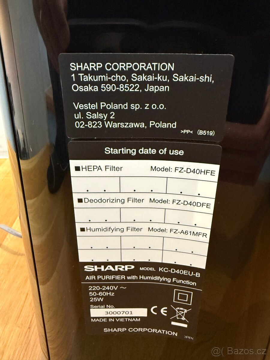 Čističky a zvlhčovače vzduchu SHARP - 16