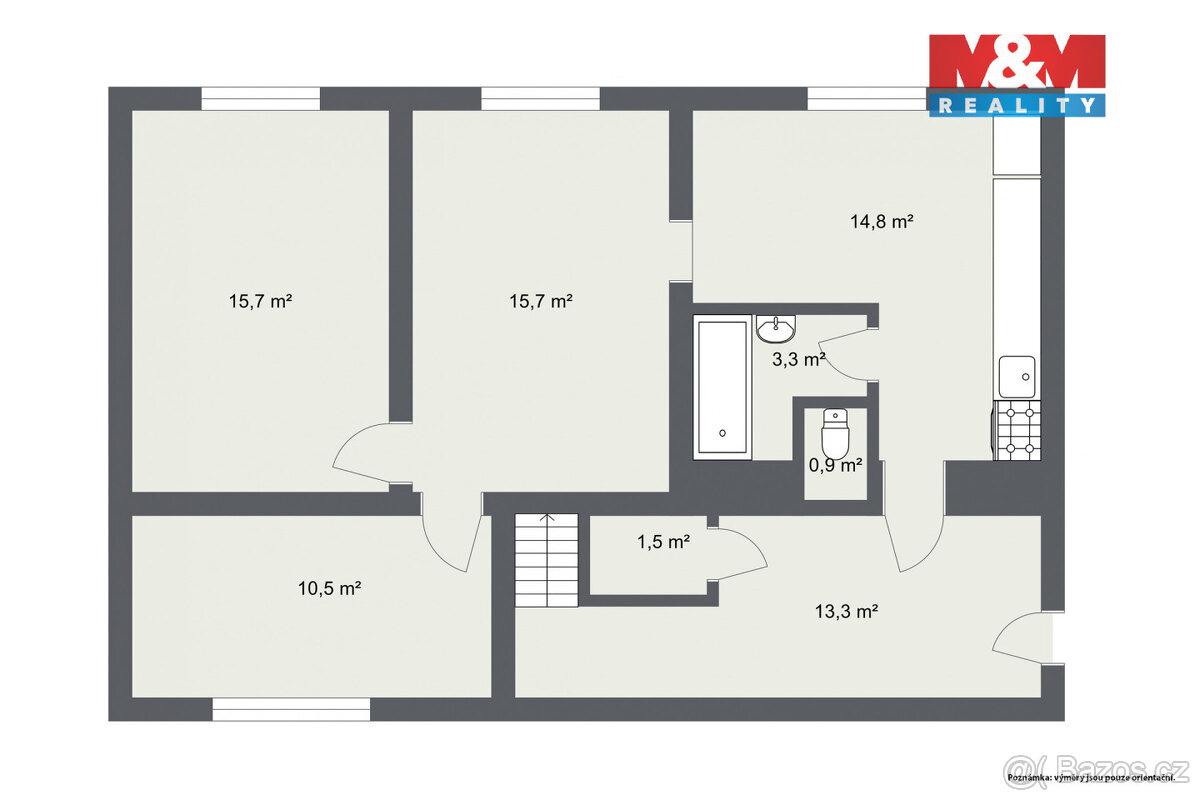 Prodej rodinného domu, 72 m² Markvarec u Hřivic - 16