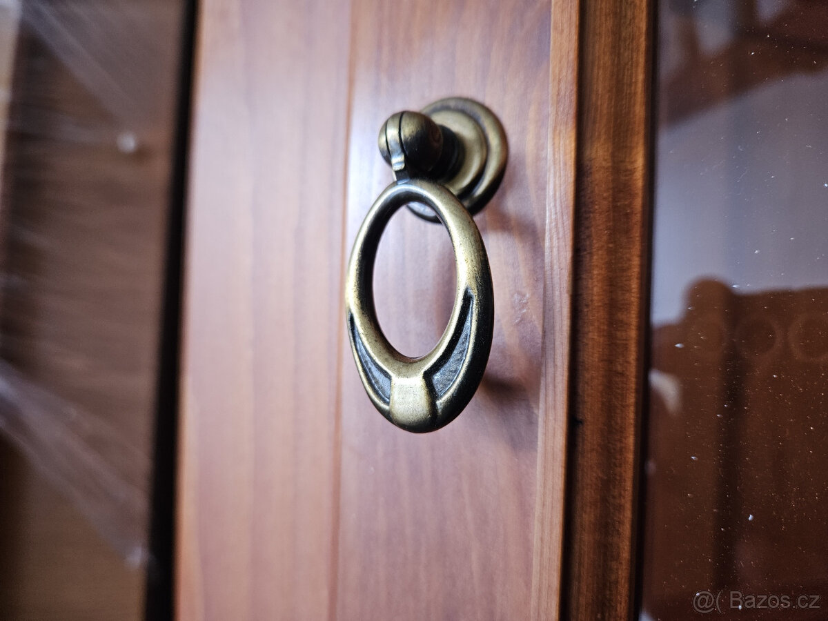 Komoda + rohová vitrína - masiv - SLEVA - 16