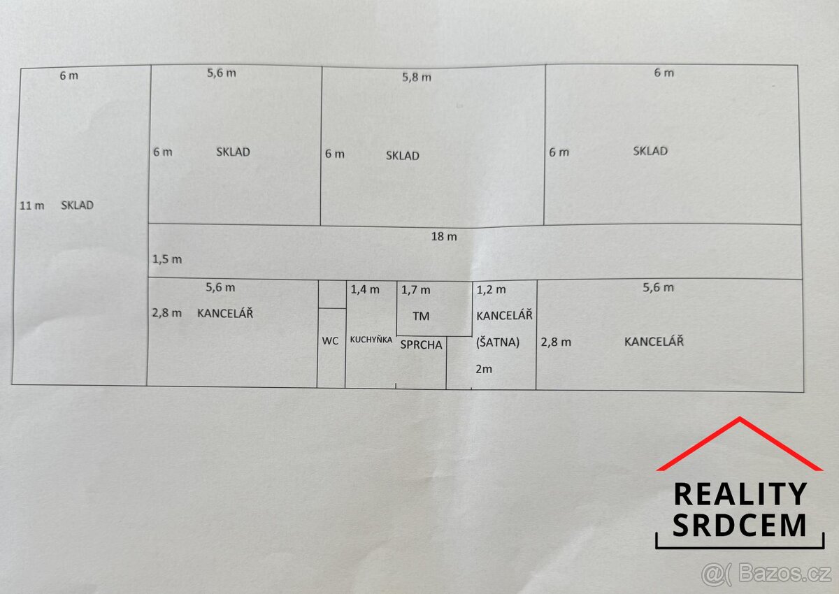 Pronájem skladových a obchodních prostor s rampou, 275 m2 Še - 16