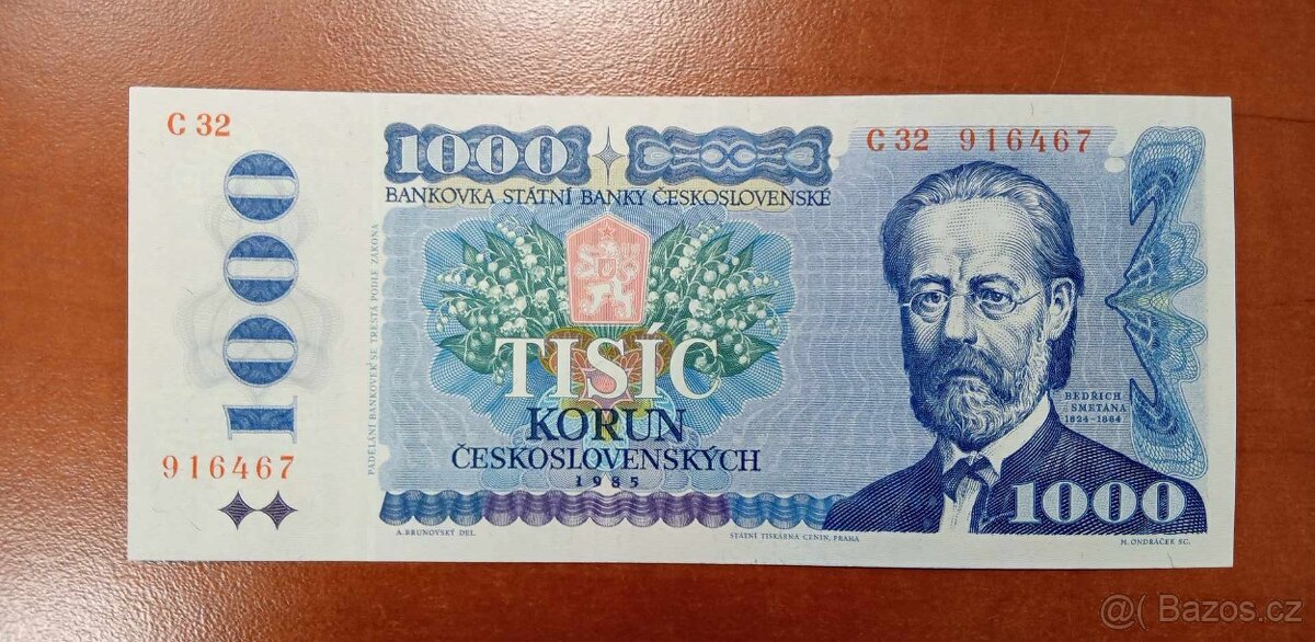 ČESKOSLOVENSKÉ PAPÍROVÉ BANKOVKY - 16