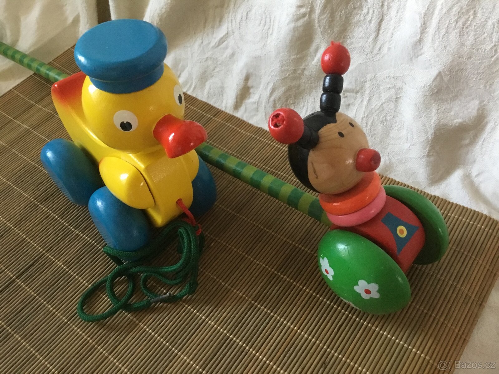 dřevěný pejsek , kacer, klaun - 16