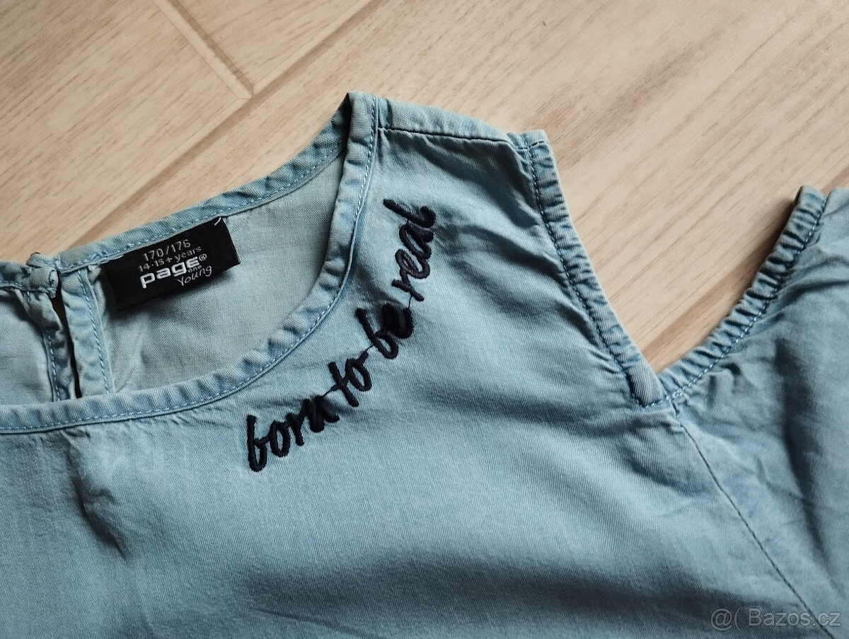 Červené,zelenkavé tričko,halenky,šaty vel.170-176//14-15 let - 16