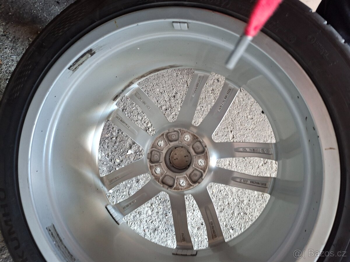 Alu kola Audi R20 5x112 originál s novýma gumová kumho. - 16