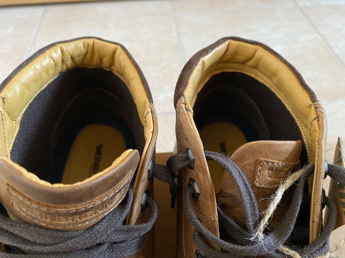 Nové pánské kožené podzimní/zimní boty Weinbrenner - č. 44 - 16