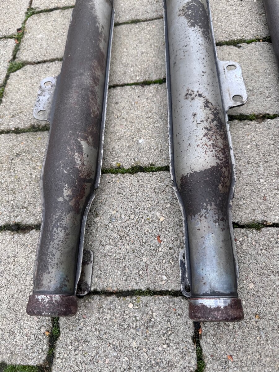 Jawa ČZ malá kývačka i půlbuben - výfuky - 16