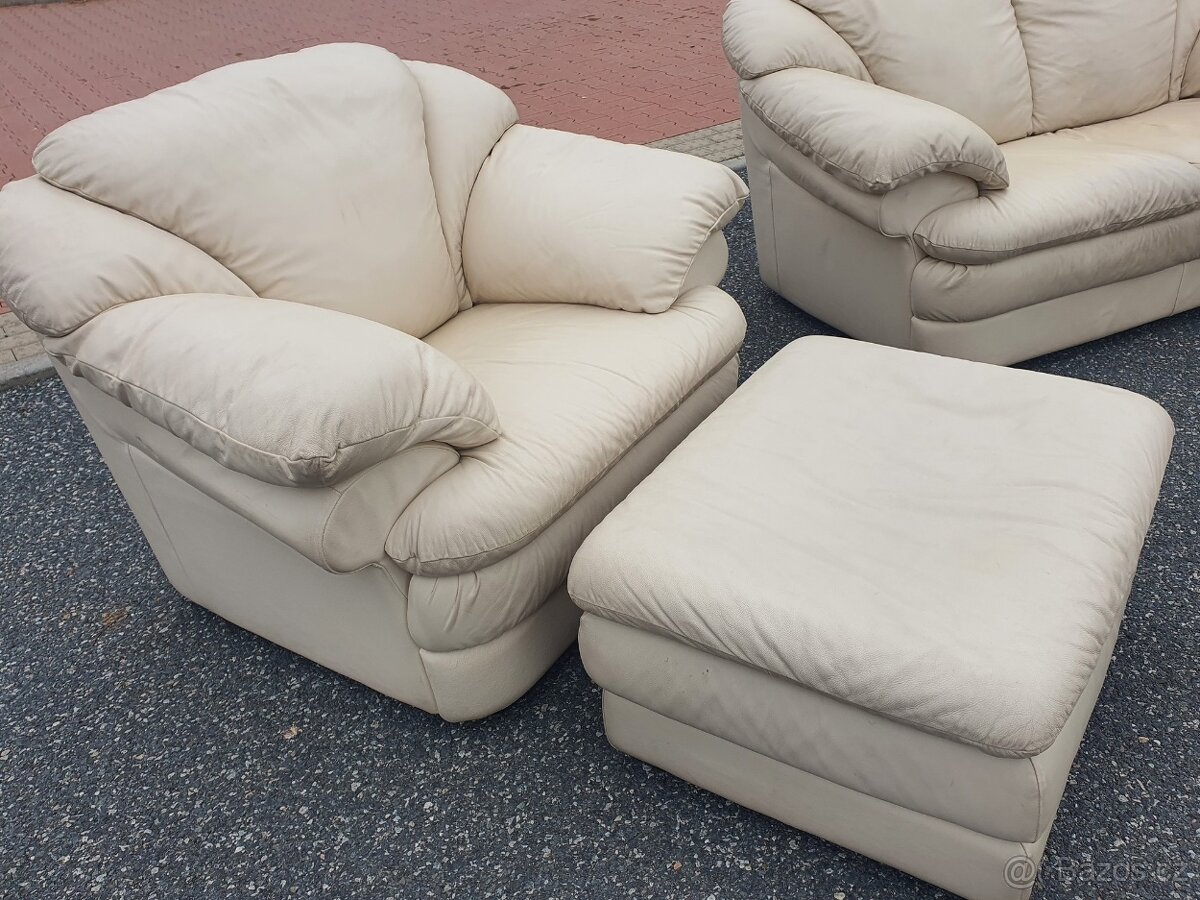 luxusní KOŽENÁ sedačka – DOPRAVA - 16