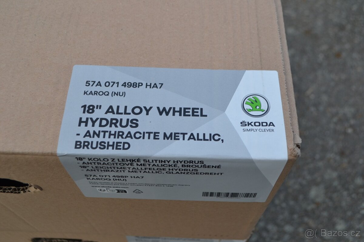 Škoda Karoq/Seat Ateca- NOVÉ 18 Alu disky 7Jx18 ET45, - 16