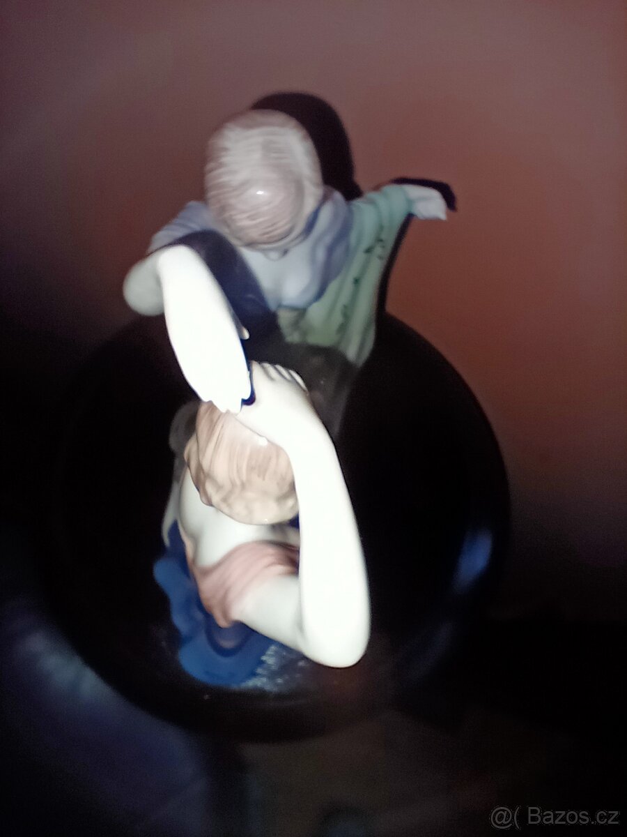 Tančící dívky. ROYAL DUX- ART-DECO sig. ELLY STROBACH - 16