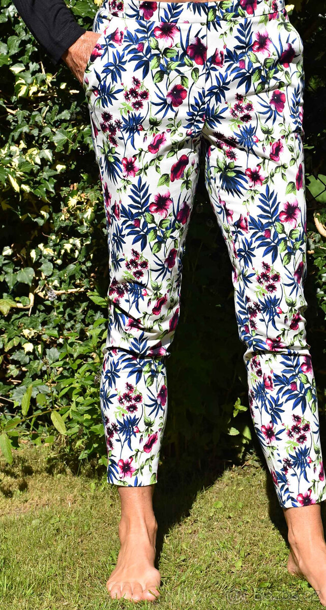 Letní kalhoty culottes Vendi a F&F vel. M(40) - 16