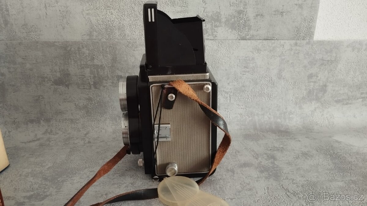 Starý fotoaparát Flexaret VI automat s brašnou, krabici aj - 16
