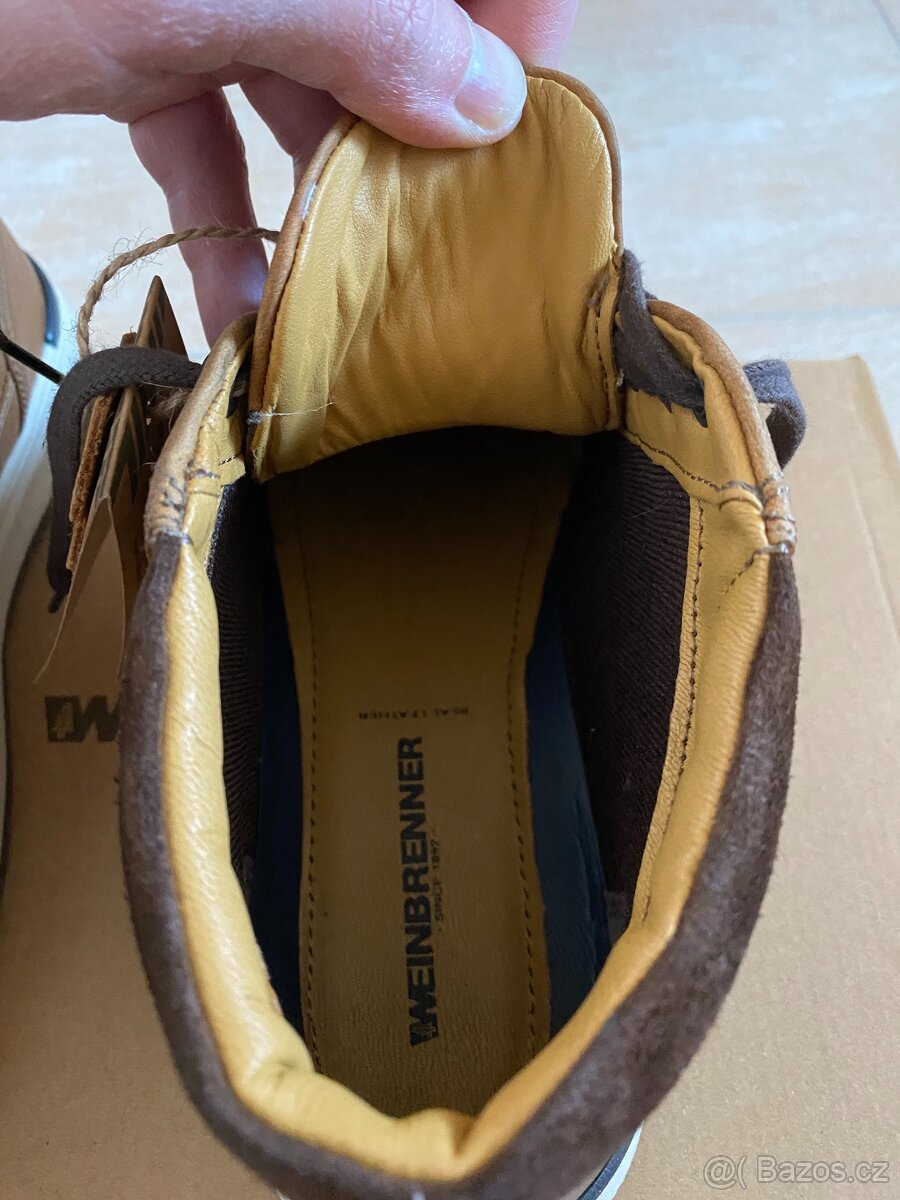 Nové pánské kožené podzimní/zimní boty Weinbrenner - č. 44 - 16