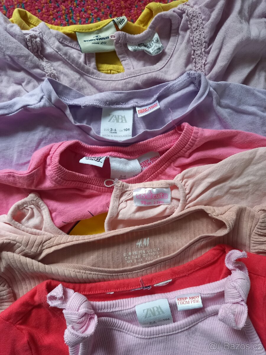 Dívčí trička a kraťasy vel. 98-104 - 16