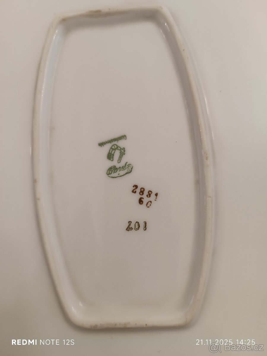 Karlovarský porcelán Epiag polévková mísa omáčník - 16