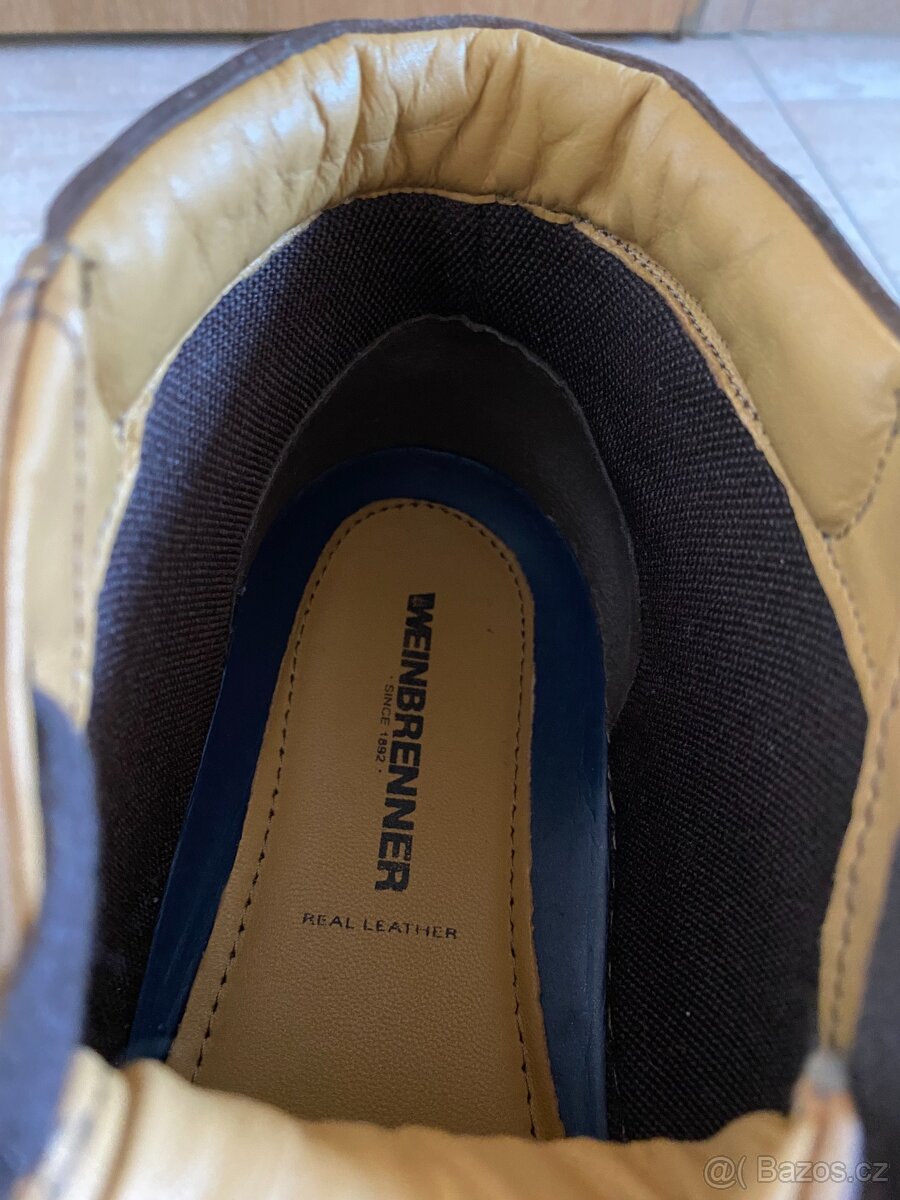 Nové pánské kožené podz./zimní boty Weinbrenner - č. 44 - 16