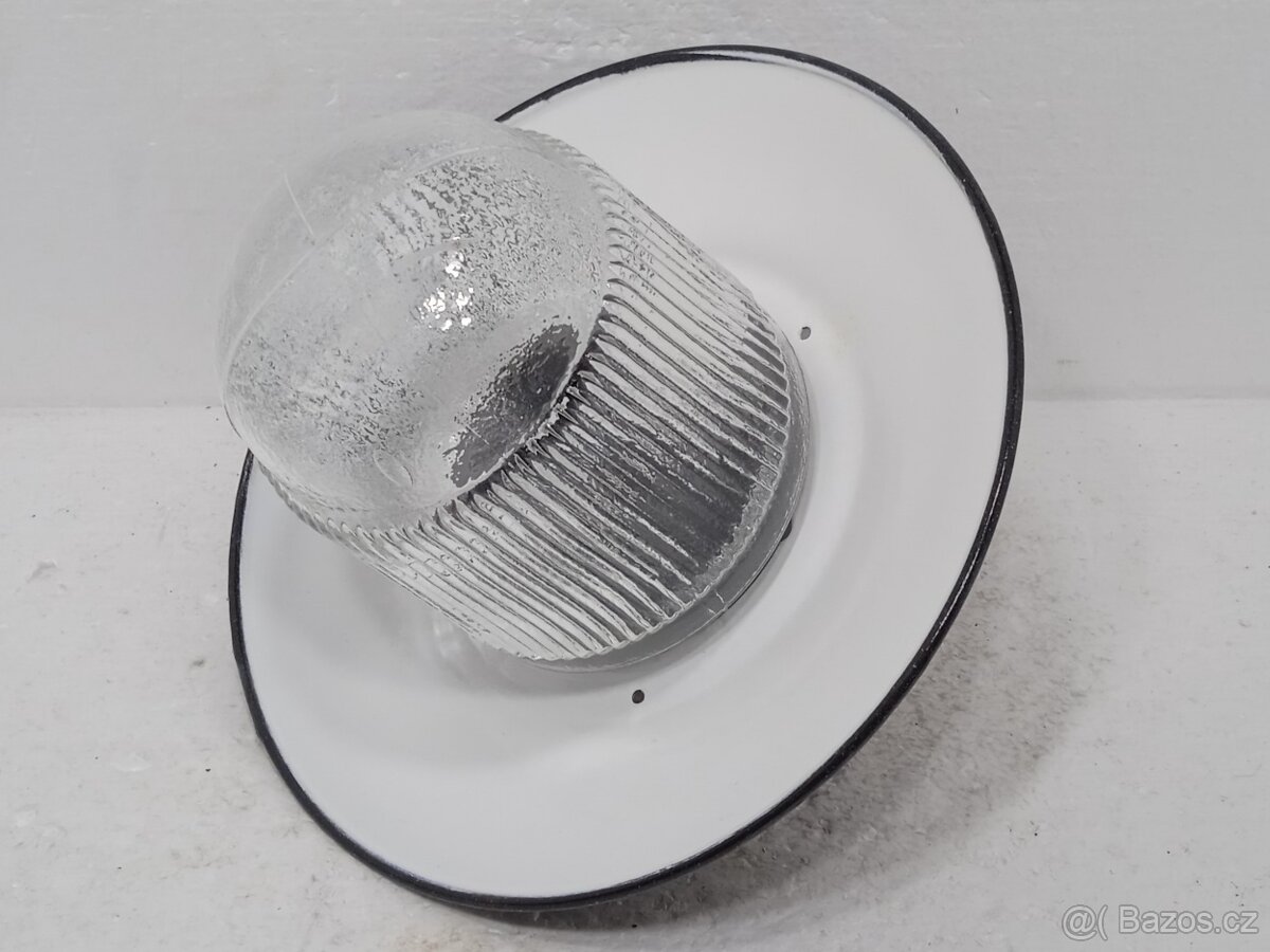 Lustr - Smaltované stropní retro světlo - 16