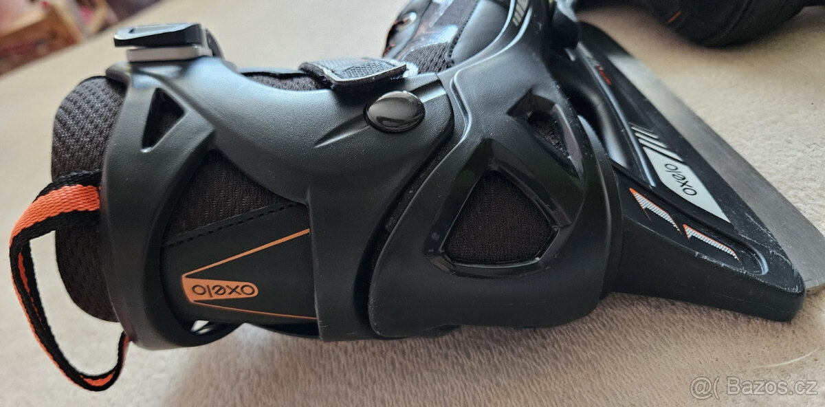 Chlapecké lední brusle Oxelo černo-oranžové, 29-32 - 16