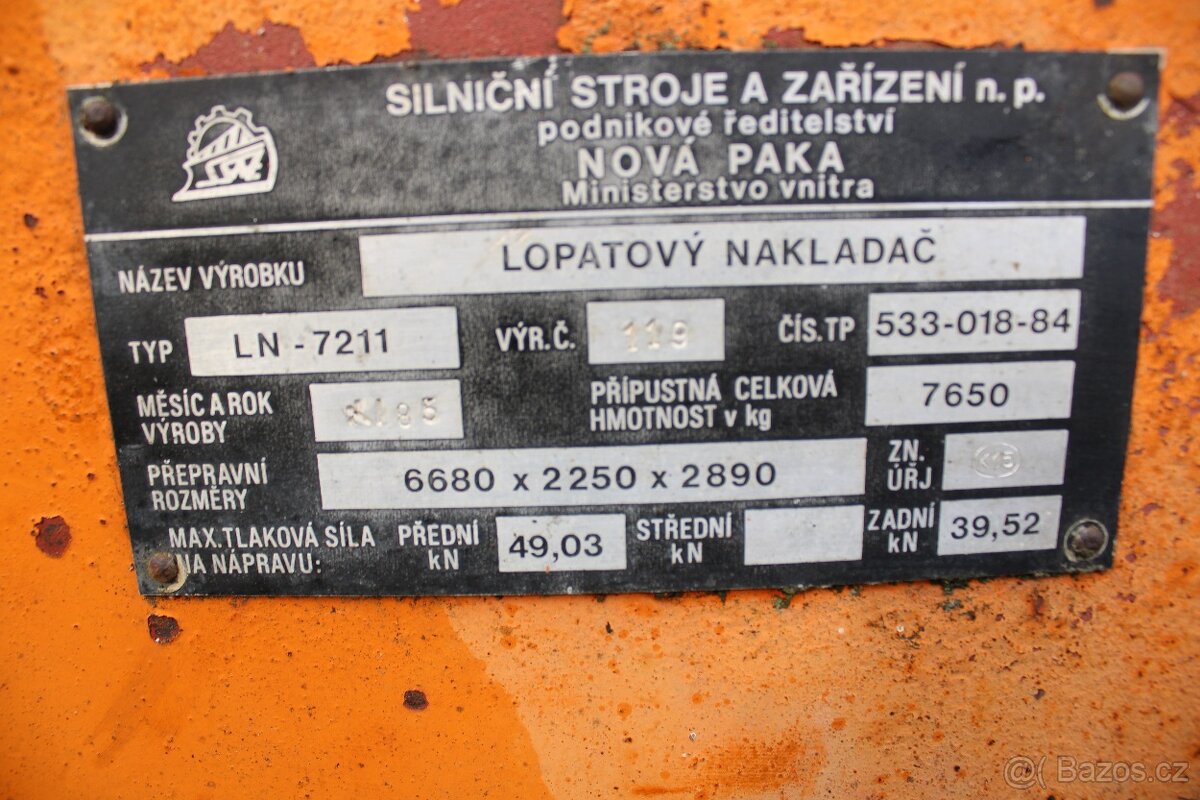 Zetor 7211 čelní nakladač ln 7211 lopata deska s vidlemi - 16